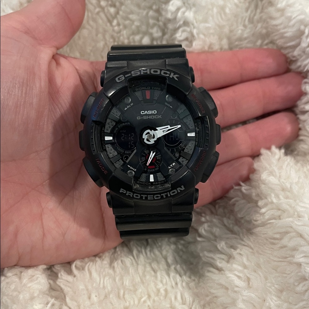Casio G-Shock Black and Silver Watch
